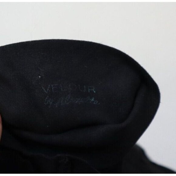VINTAGE WOMEN'S BLACK SOFT SUEDE GLOVES - ALEXETTE - 6.5 - Picture 14 of 15
